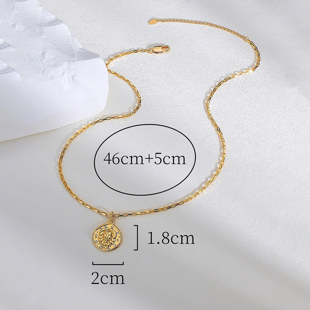 Wholesale Lion Head Pendant Copper Necklaces